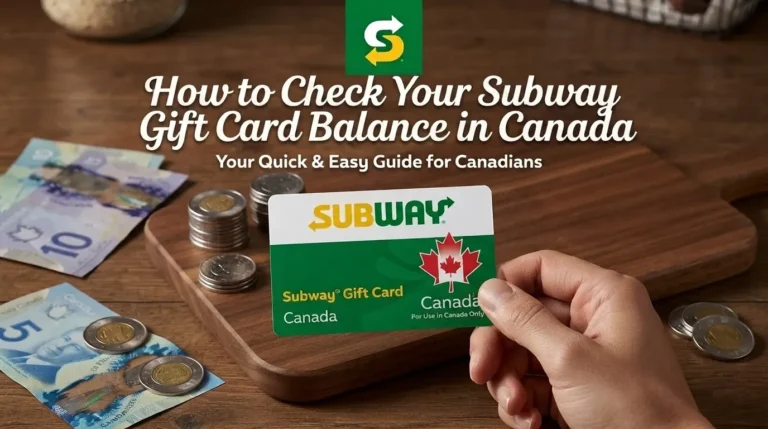 Subway Gift Card Balance
